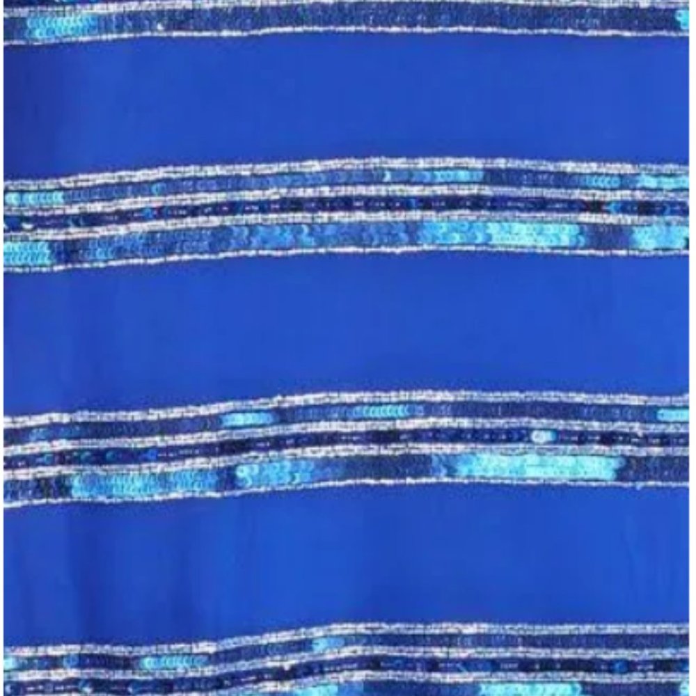 Aidan Mattox Womens Gown Blue - Picture 2 of 3